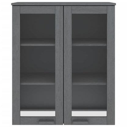 Skjenk Grå topp HAMAR mørkegrå 85x35x100 cm heltre furu
