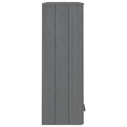 Skjenk Grå topp HAMAR mørkegrå 85x35x100 cm heltre furu