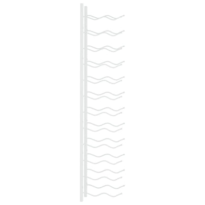 Vinstativ Veggmontert for 24 flasker Hvit jern