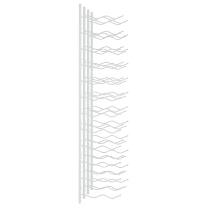 Vinstativ Veggmontert for 24 flasker 2 stk Hvit jern