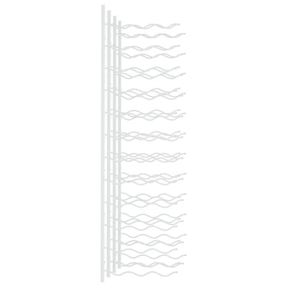 Vinstativ Veggmontert for 36 flasker 2 stk Hvit jern