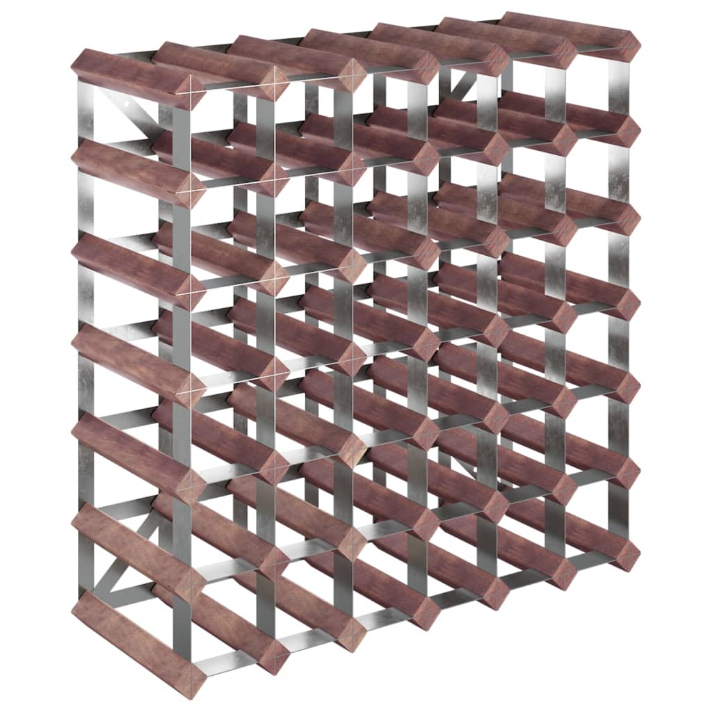 Vinstativ for 42 flasker Brun heltre furu