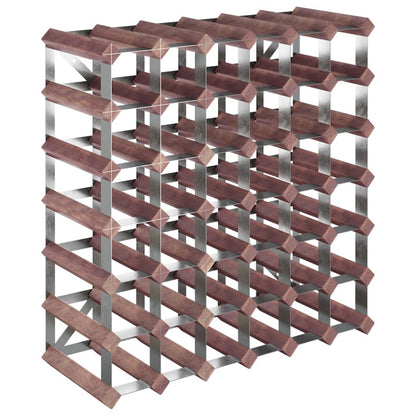 Vinstativ for 42 flasker Brun heltre furu
