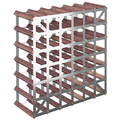 Vinstativ for 42 flasker Brun heltre furu
