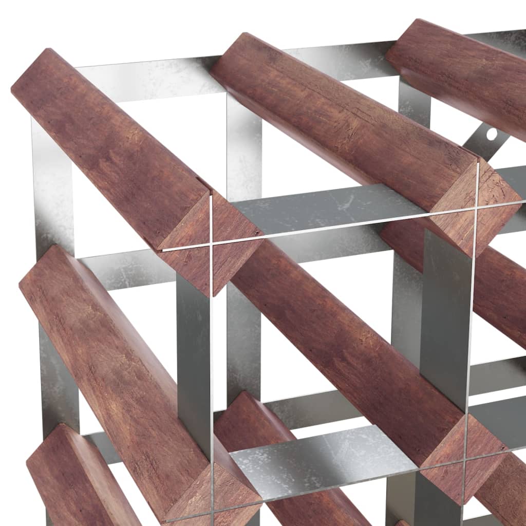 Vinstativ for 42 flasker Brun heltre furu