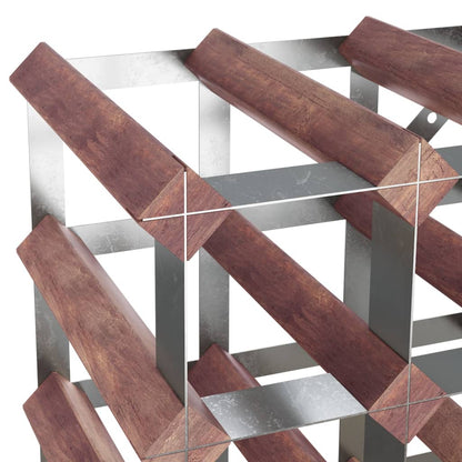 Vinstativ for 42 flasker Brun heltre furu