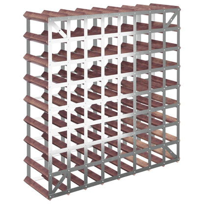 Vinstativ for 72 flasker Brun heltre furu