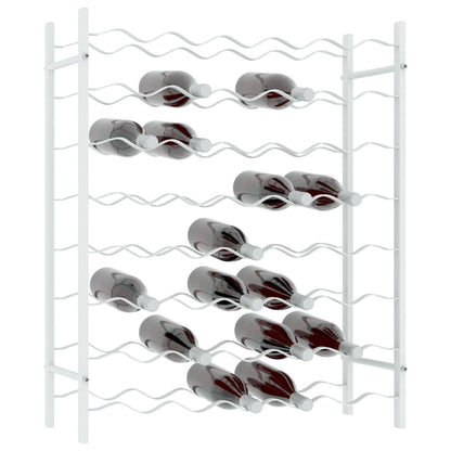 Vinstativ for 48 flasker metall Hvit