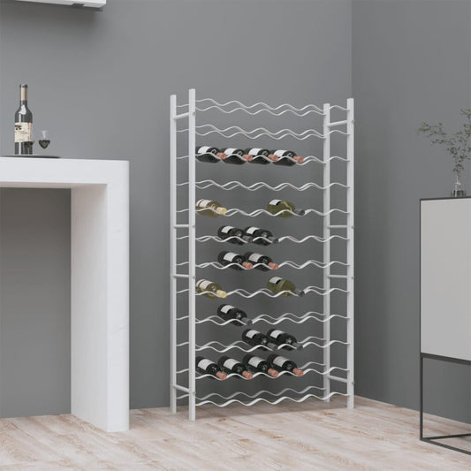 Vinstativ for 72 flasker metall Hvit
