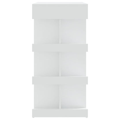 Barbord med oppbevaring hvit 100x50x101,5 cm konstruert tre
