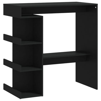 Barbord med oppbevaring svart 100x50x101,5 cm konstruert tre