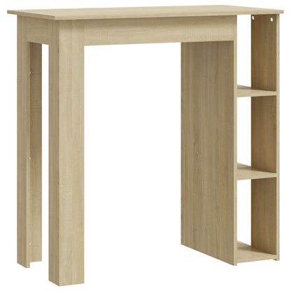 Barbord med hylle sonoma eik 102x50x103,5 cm konstruert tre