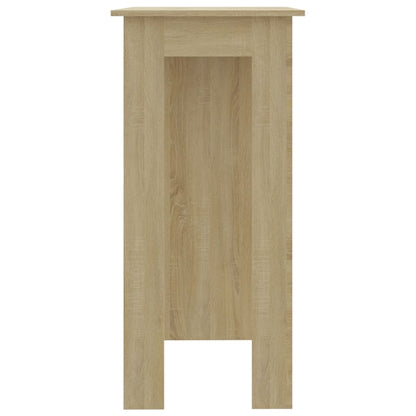 Barbord med hylle sonoma eik 102x50x103,5 cm konstruert tre