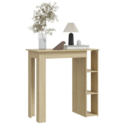 Barbord med hylle sonoma eik 102x50x103,5 cm konstruert tre