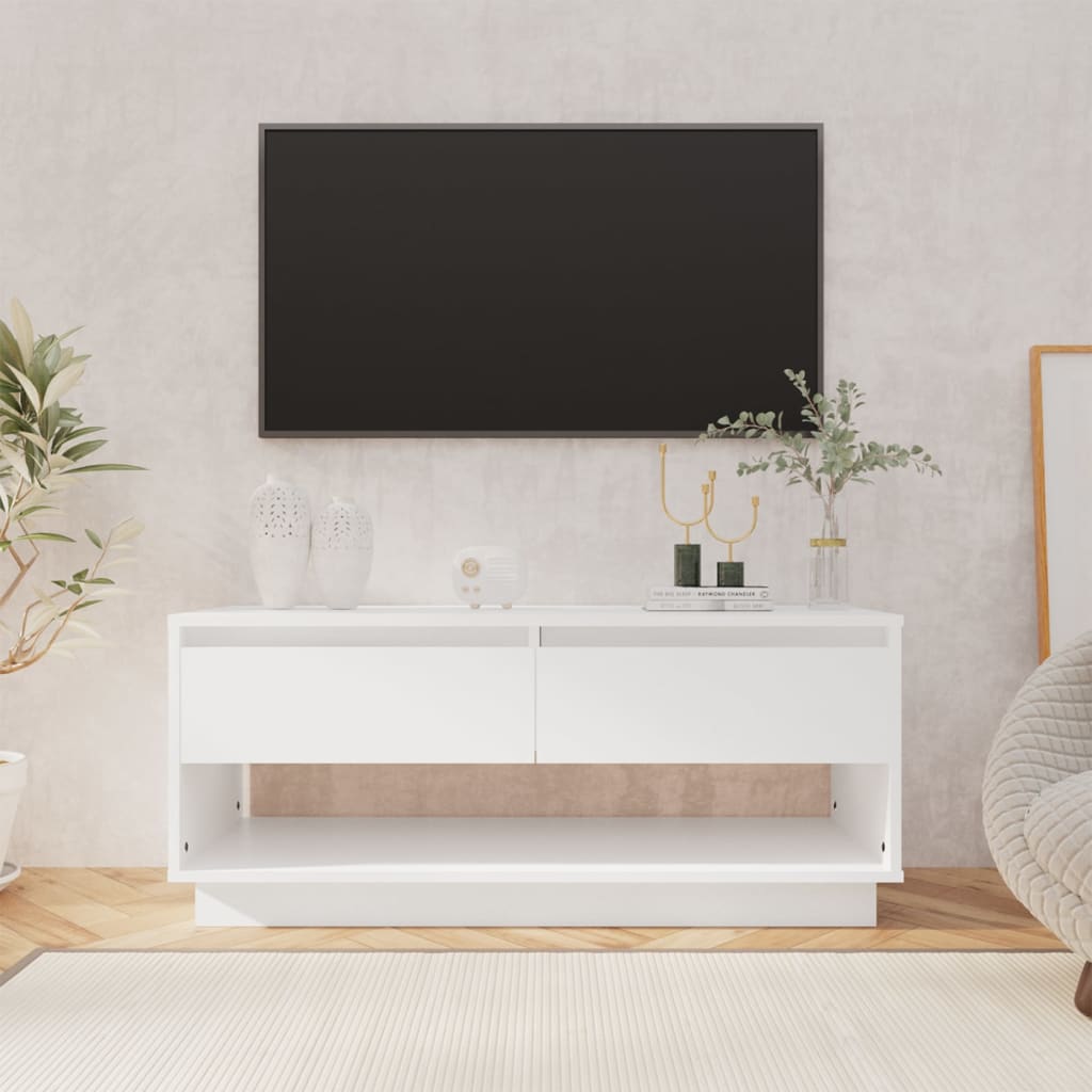 TV-Møbel Hvit TV-benk 102x41x44 cm