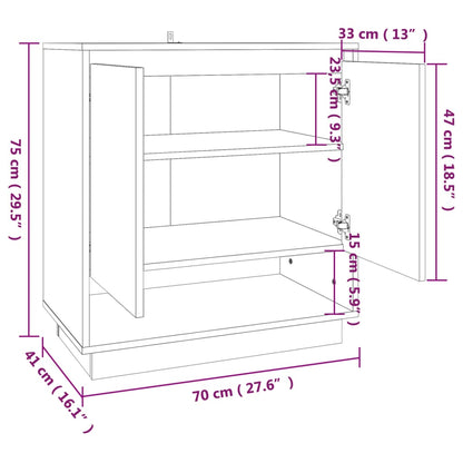 Skjenk Sonoma Eik 70x41x75 cm