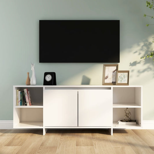 TV-Møbel Hvit TV-benk 130x35x50 cm