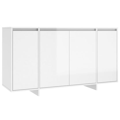 Skjenk Høyglans Hvit 135x41x75 cm