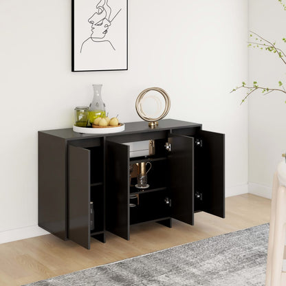 Skjenk Svart 120x41x75 cm