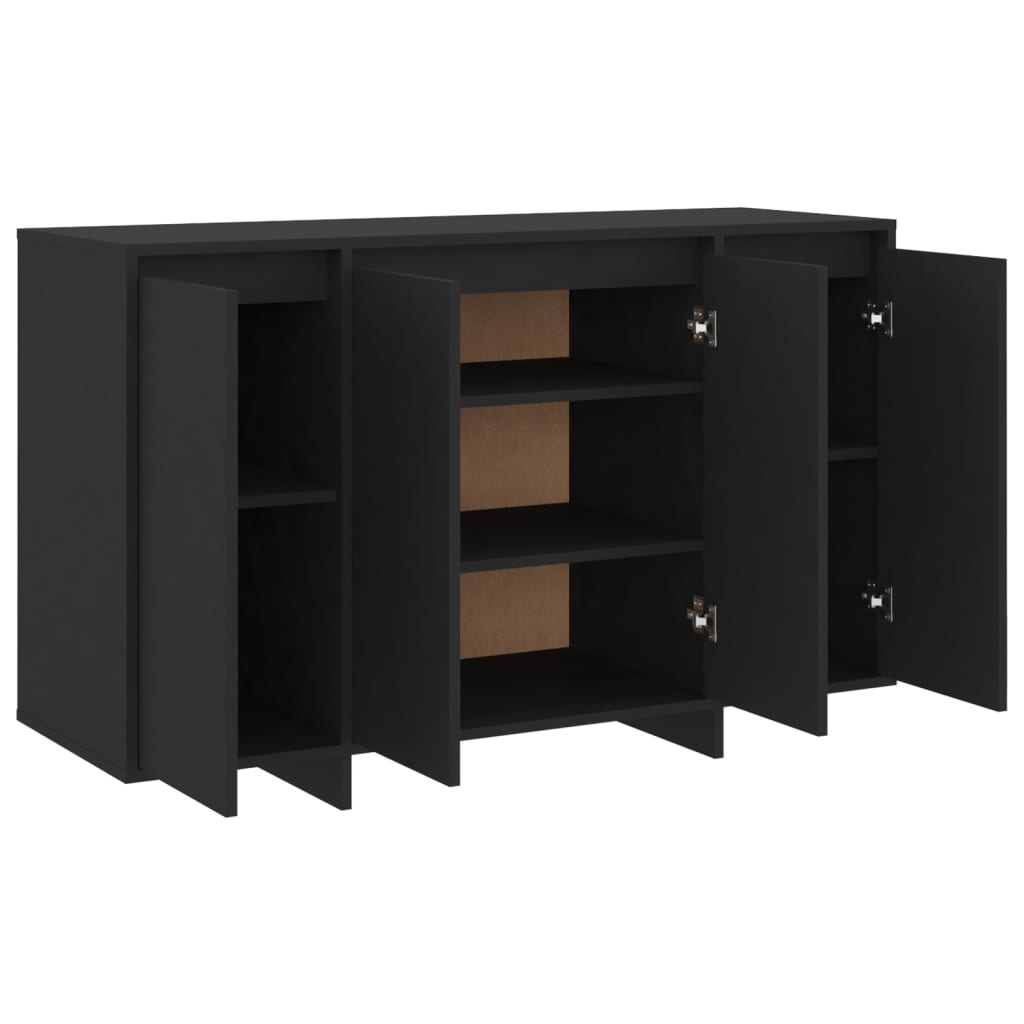 Skjenk Svart 120x41x75 cm