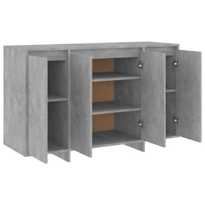Kommode Betonggrå 120x41x75 cm