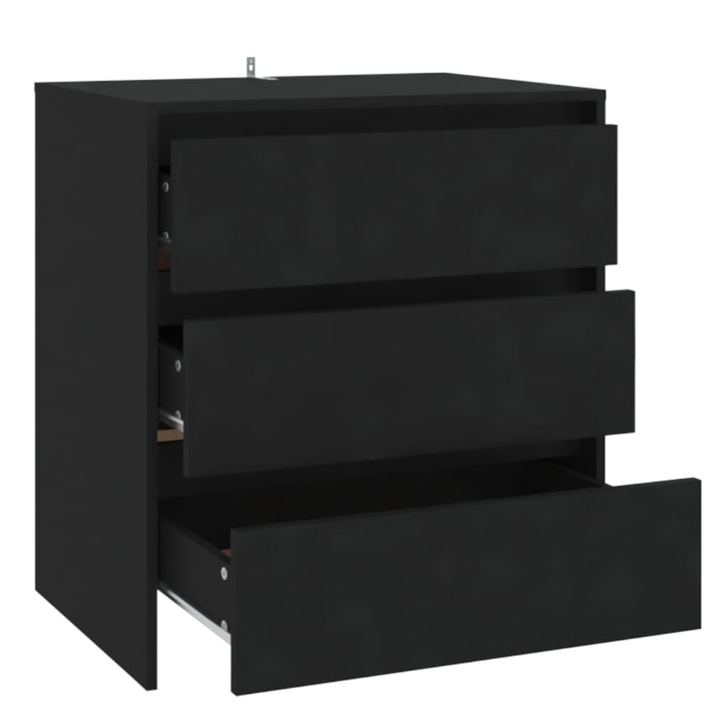 Skjenk Svart 70x41x75 cm