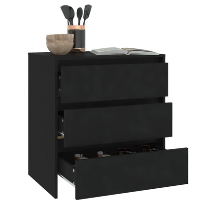 Skjenk Svart 70x41x75 cm
