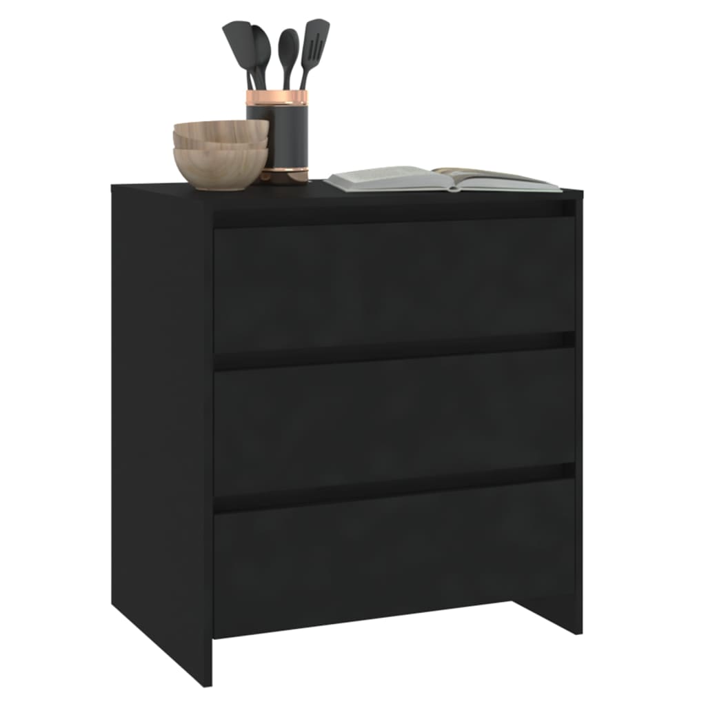 Skjenk Svart 70x41x75 cm