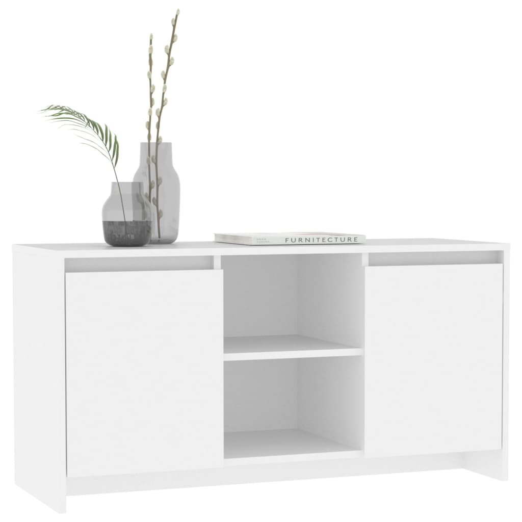 TV-Møbel Hvit TV-benk 102x37,5x52,5 cm
