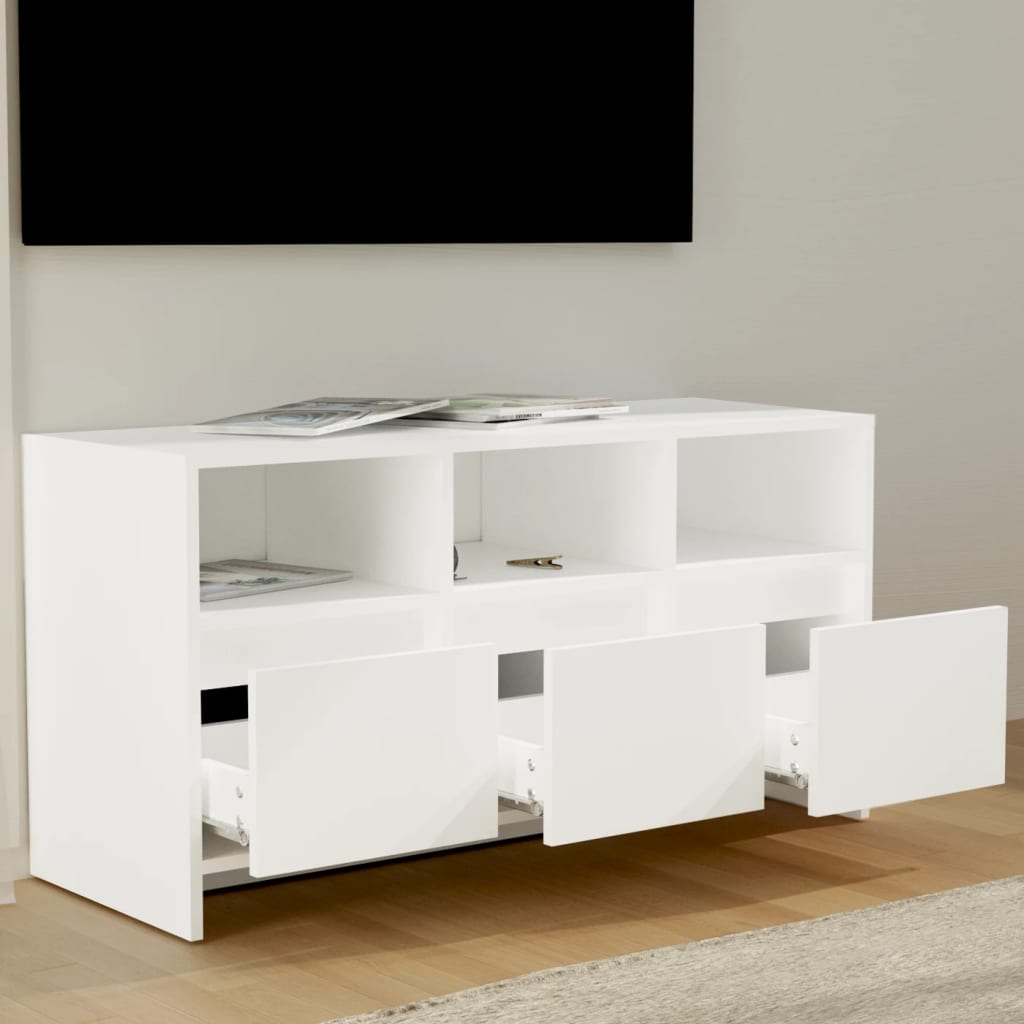 TV-Møbel Hvit TV-benk 102x37,5x52,5 cm