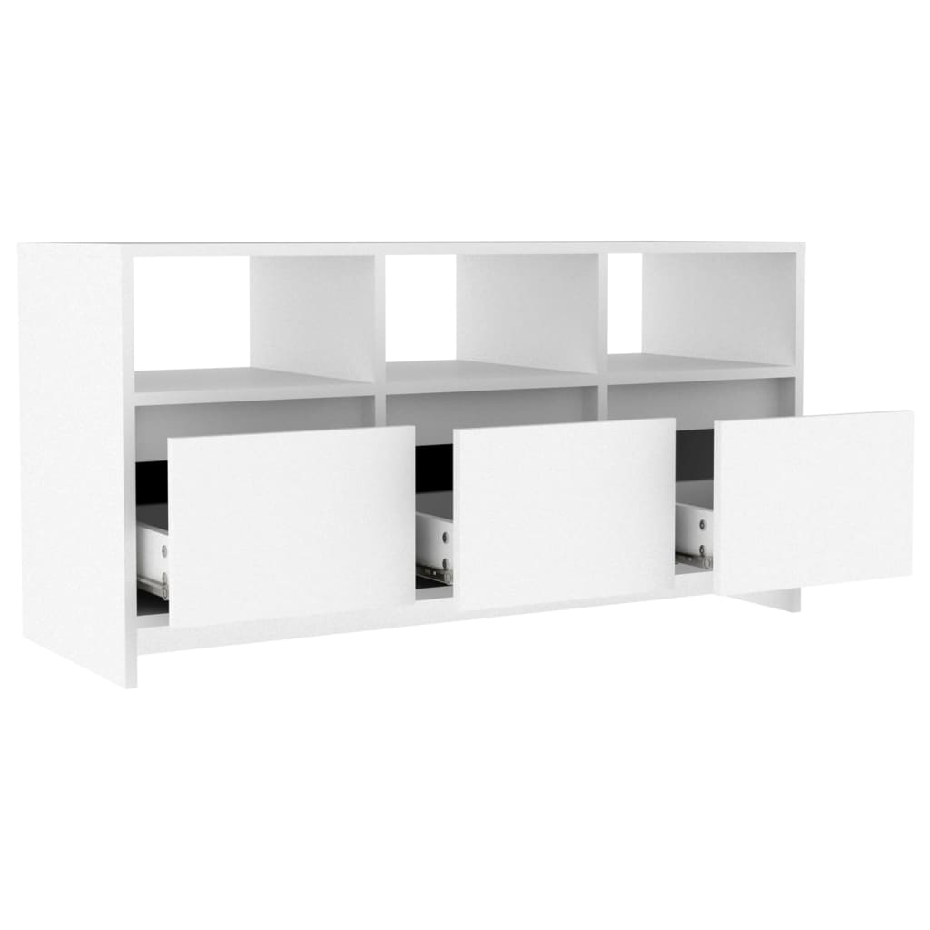 TV-Møbel Hvit TV-benk 102x37,5x52,5 cm