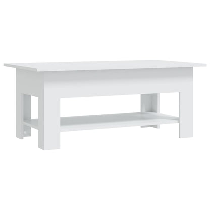 Salongbord Sofabord Hvit 102x55x42 cm