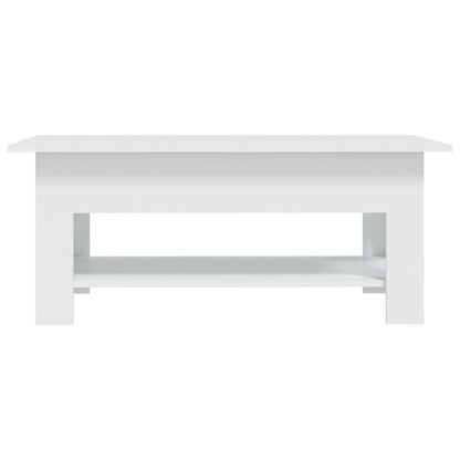 Salongbord Sofabord Hvit 102x55x42 cm
