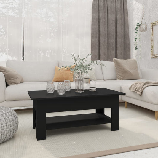 Salongbord Sofabord Svart 102x55x42 cm