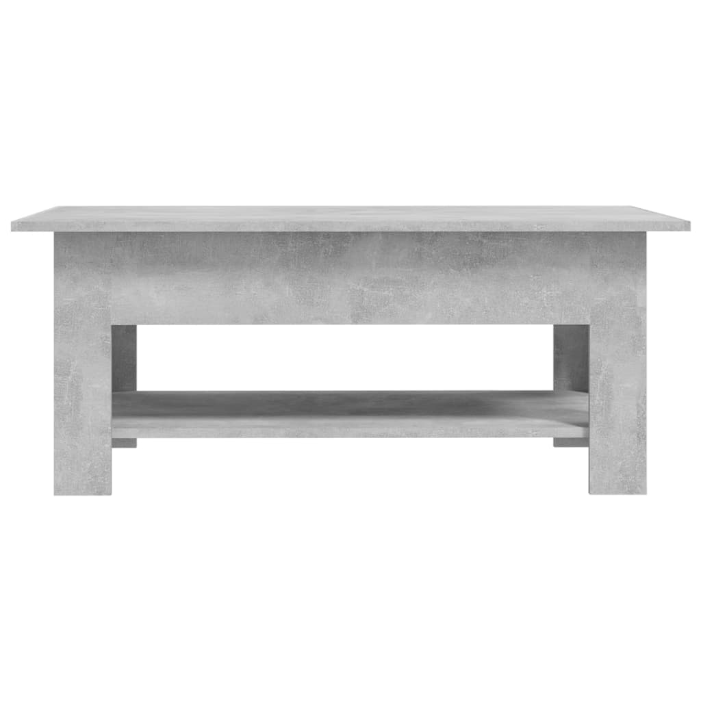 Salongbord Sofabord Betonggrå 102x55x42 cm