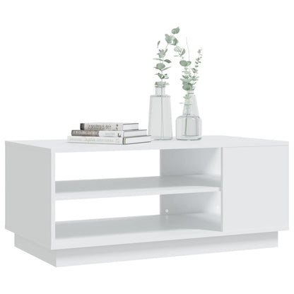 Salongbord Sofabord Hvit 102x55x43 cm