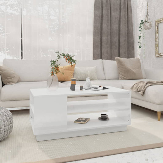 Salongbord Sofabord Hvit 102x55x43 cm