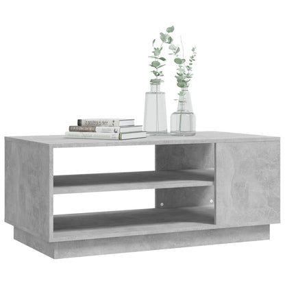 Salongbord Sofabord Betonggrå 102x55x43 cm