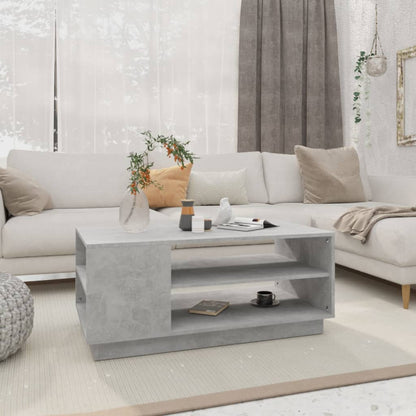Salongbord Sofabord Betonggrå 102x55x43 cm