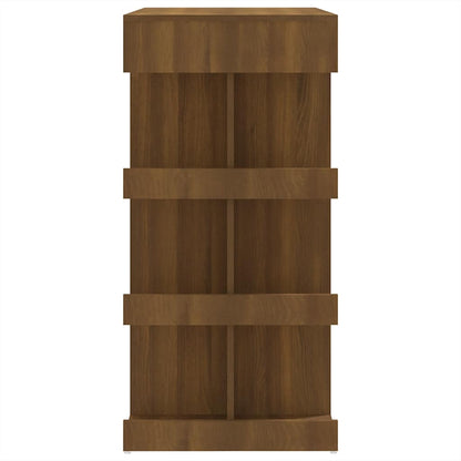 Barbord med oppbevaring brun eik 100x50x101,5 cm konstruert tre