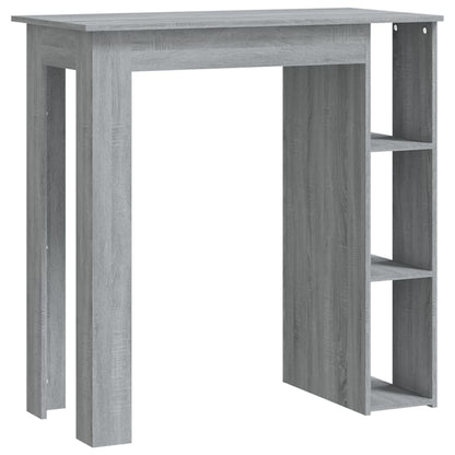 Barbord med hylle grå sonoma eik 102x50x103,5 cm konstruert tre