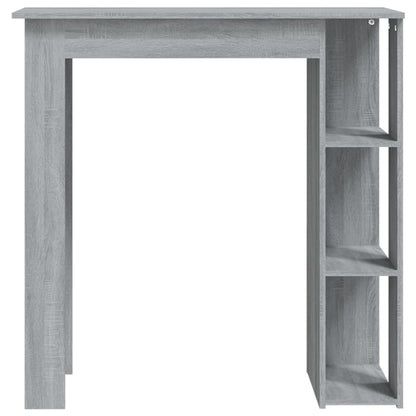 Barbord med hylle grå sonoma eik 102x50x103,5 cm konstruert tre