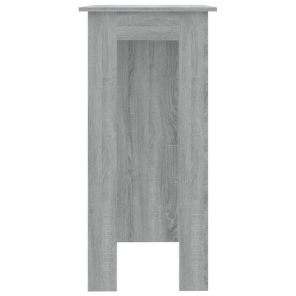 Barbord med hylle grå sonoma eik 102x50x103,5 cm konstruert tre
