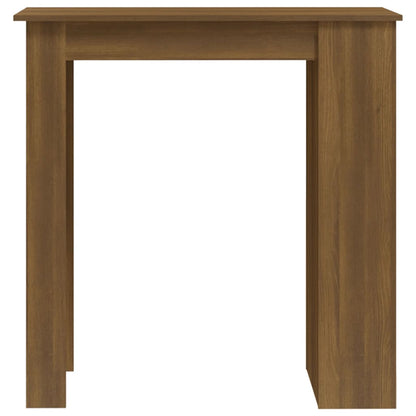 Barbord med oppbevaring brun eik 102x50x103,5 cm konstruert tre