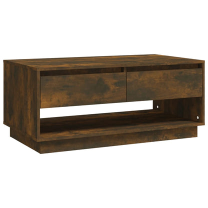 Salongbord Sofabord Røkt Eik 102,5x55x44 cm