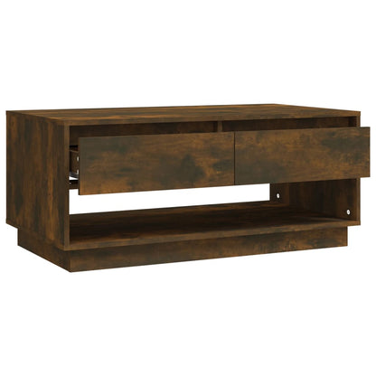 Salongbord Sofabord Røkt Eik 102,5x55x44 cm