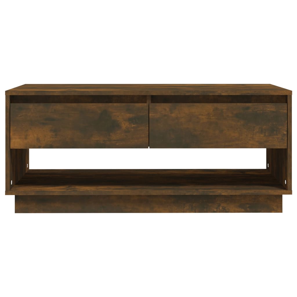 Salongbord Sofabord Røkt Eik 102,5x55x44 cm