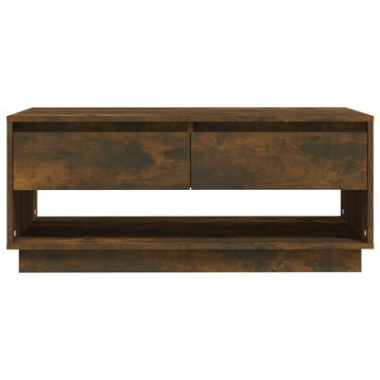 Salongbord Sofabord Røkt Eik 102,5x55x44 cm