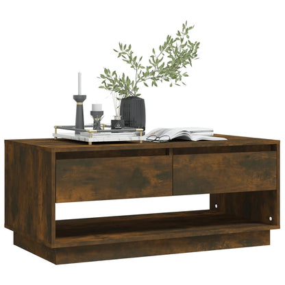 Salongbord Sofabord Røkt Eik 102,5x55x44 cm