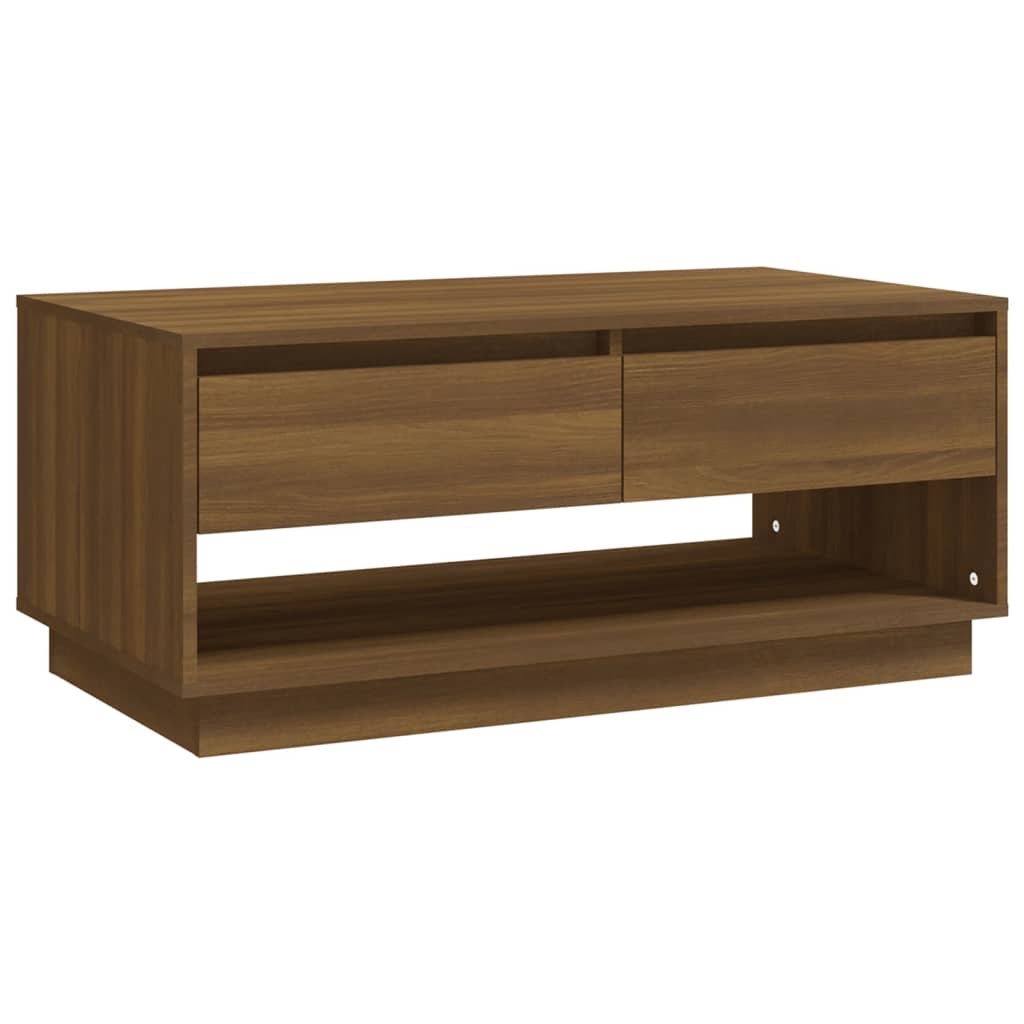Salongbord Sofabord Brun Eik 102,5x55x44 cm